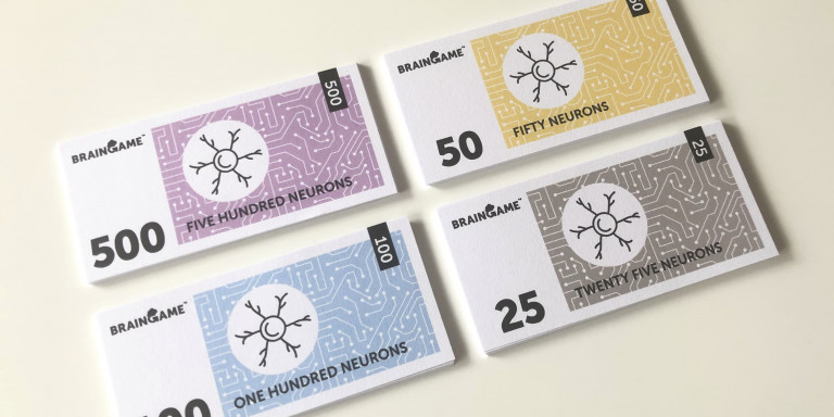 Board game paper money for the University of Lincoln