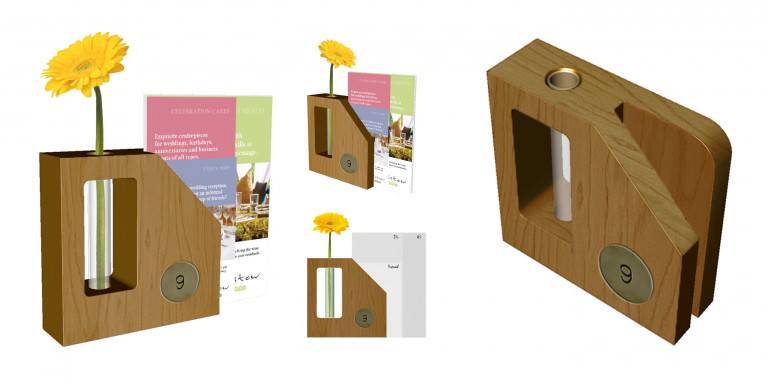 咖啡厅餐厅菜单展示架概念