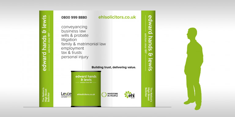 Graphisme d’exposition pour Edward Hands and Lewis