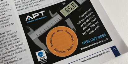 Graphic design for advertising for APT Leicester
