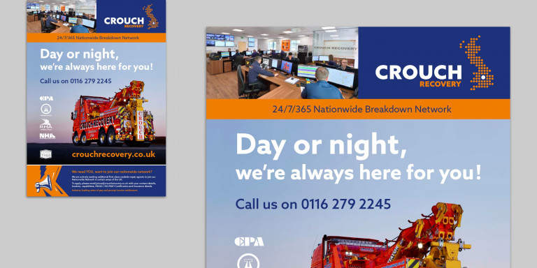 Magazine advertising pour Crouch Recovery