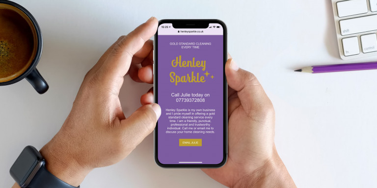 Web design for Henley Sparkle