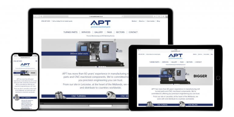 Wordpress website for APT Leicester